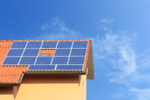 photovoltaic panel on roof