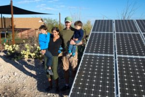 solar panels family