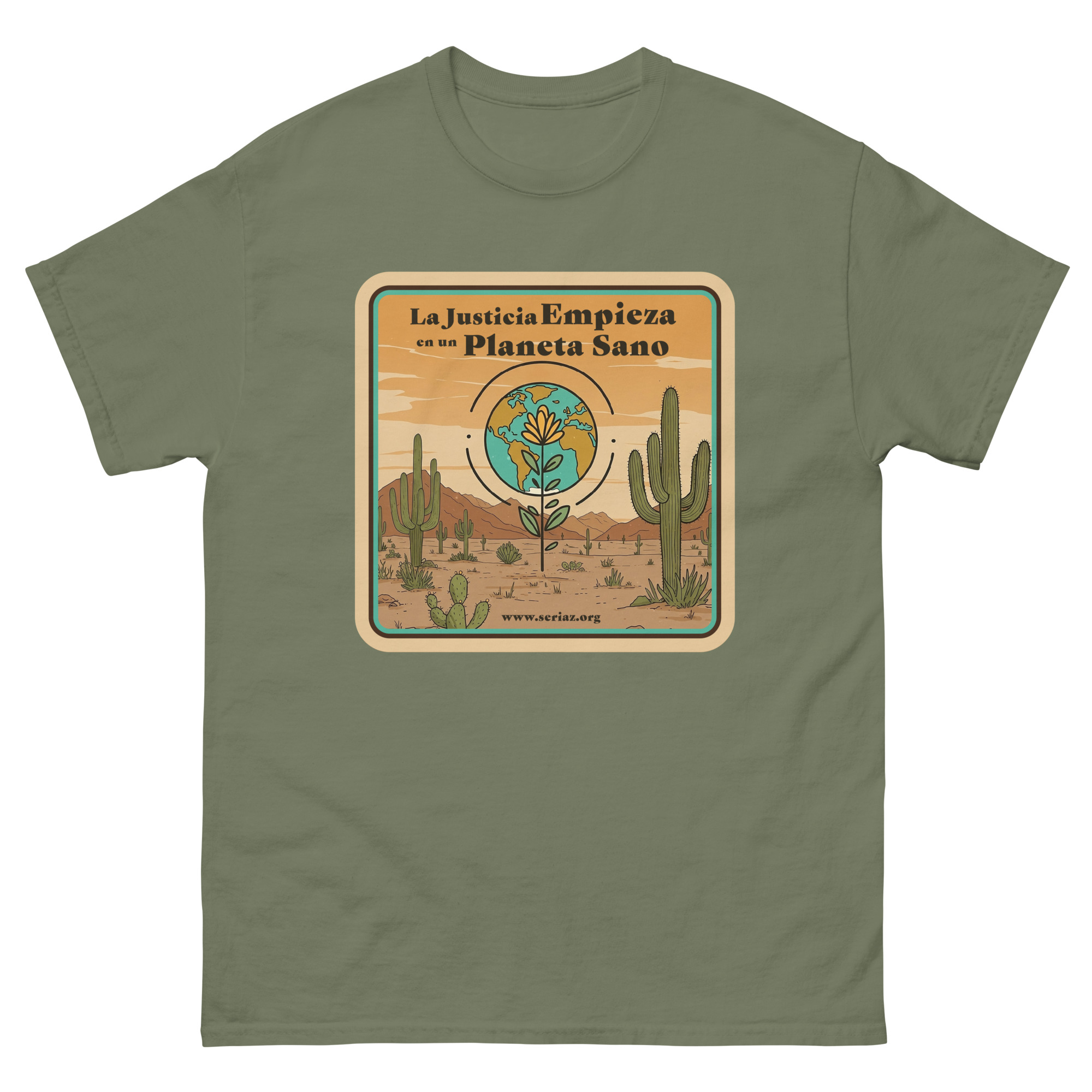 Unisex classic tee military green front 697ba75a87171.jpg