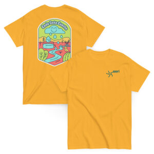 Unisex classic tee gold front and back 69e168cb5ab15.jpg